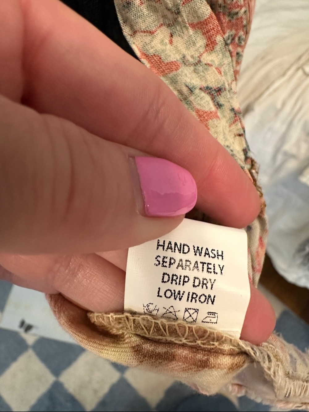 Young Threads Boho Patchwork Denim and Pink Floral Jacket - Picture 4 of 7